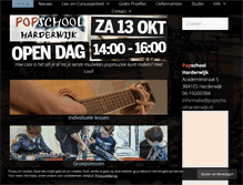 Tablet Screenshot of popschoolharderwijk.nl